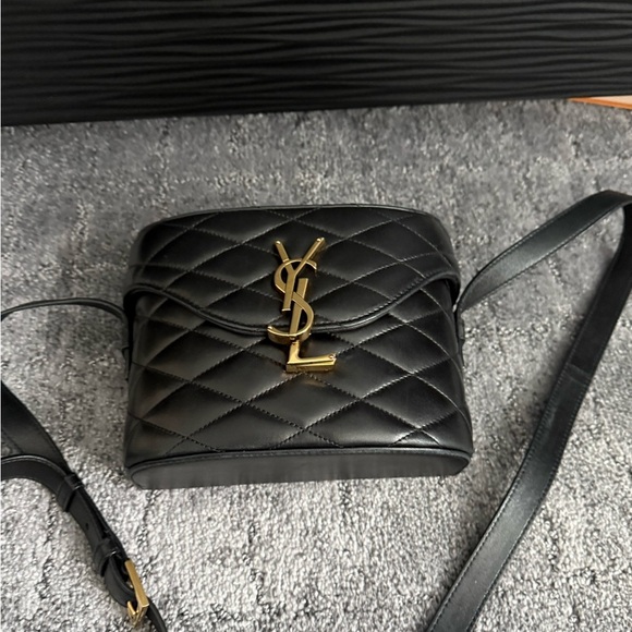 YSL June quilted black leather crossbody bag authentic‎ - Picture 11 of 13